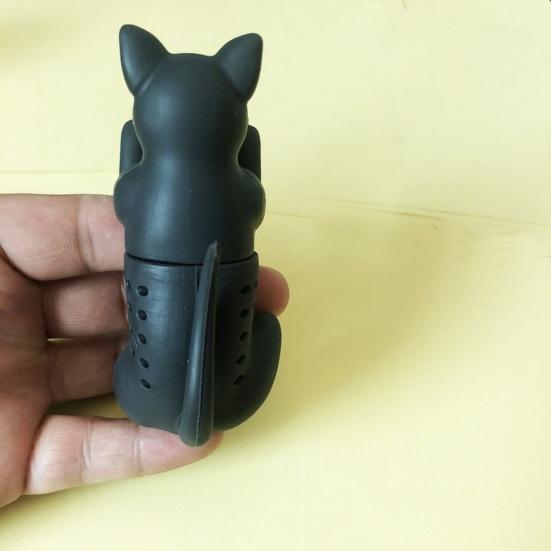 Силиконовый заварочный чайник для кошек, без проблем можно мыть в посудомоечной машине, милый портативный ситечко для чая с вкладышами, чайник, кухонные аксессуары