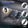 1Pc Car Specific Glasses Clip Leather Ticket Holder Sticker For Alfa Romeo 159 Giulietta Giulia 147 Mito 156 166 GT Stelvio F1XS7 