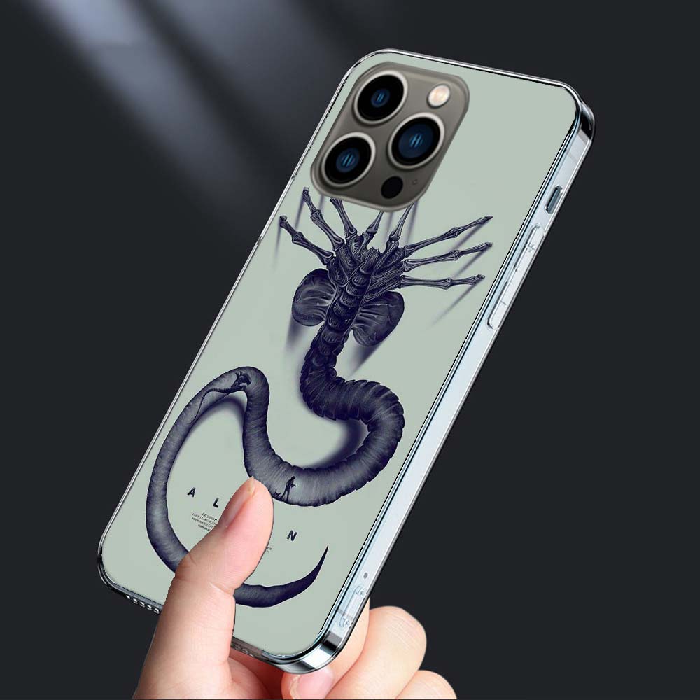Крутой чехол для телефона с ксеноморфом из фильма «Чужой» для iPhone 16E 15 Pro 14 Plus 17E 16 17 Pro Max Air 11 12 13 Mini Ударопрочный чехол Милый чехол