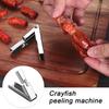 Нержавеющая сталь Очиститель для лобстеров Портативный трудосберегающий кухонный инструмент Бытовая овощечистка Easy Tail Pe A6I3