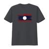 ЛАОС ВИНТАЖНЫЙ ФЛАГ МУЖСКАЯ ФУТБОЛКА ТИШКА XS S M L XL 2XL 3XL 4XL 5XL Ретро Стиль с Принтом винтажный Стиранный Удобный Стильный