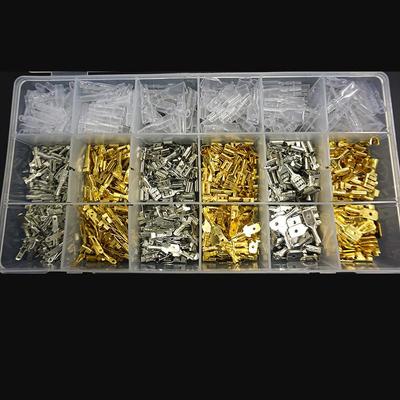 1040/320/300 шт. 2,2/2,8/4,8/6,3 мм женские и мужские лопаточные обжимные клеммы, обмоточный разъем, уплотнение, набор терминаторов для электрических проводов