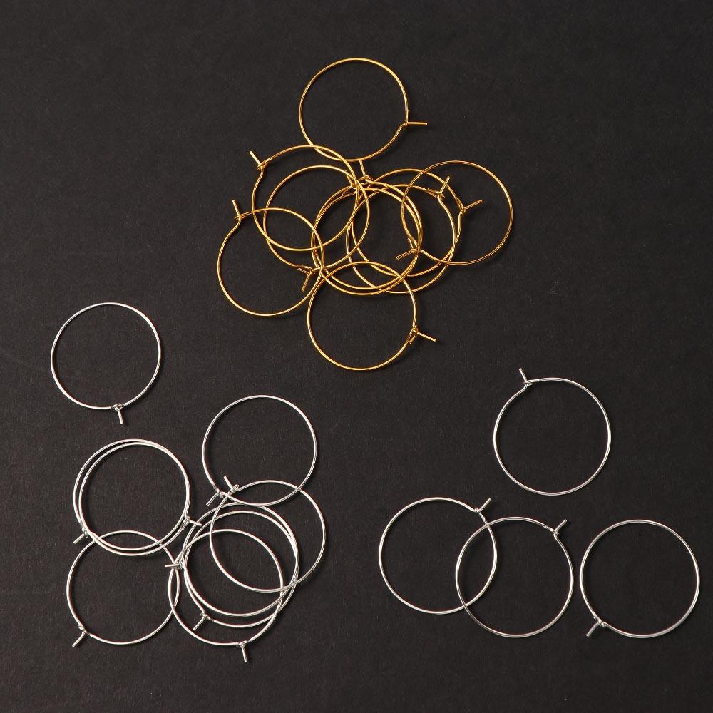 Labeling Champagne Decor for Party,Bar DIY Glass Tags Earring Hoop Material Wine Rings Glass Charm