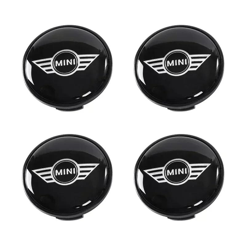 PUOI2 4PCS 54mm 56mm Car Wheel Center Hub Caps Cover Emblem Badge For BMW Mini Cooper One S JCW R55 R56 R57 R58 R60 F55 F56 Clubman