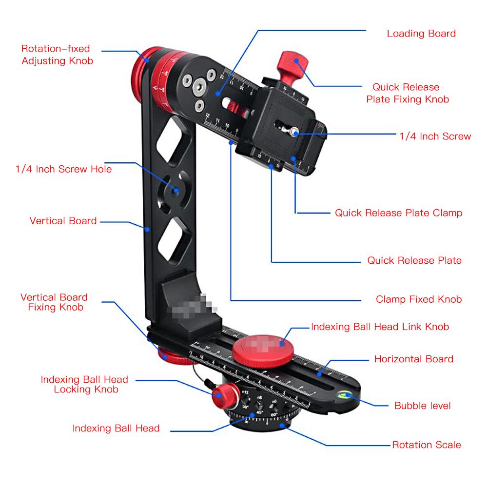 Plate Panoramic Ball Head Panoramic Ball Head Quick Release for Digital DSLR Camera Panoramic and Close-up Photography