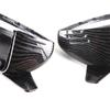 For Mercedes-Benz B, C, E, S, CLS, GLA, GLC W205 carbon fiber pattern /Glossy Black bull horn replacement mirror cover