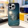 Баскетбольная площадка Баскетбольный чехол для телефона Для iPhone 17,16,15,14,13,12,11,Pro,XS,Max,Plus,Mini,SE4,E Черный Матовый Ударопрочный Чехол
