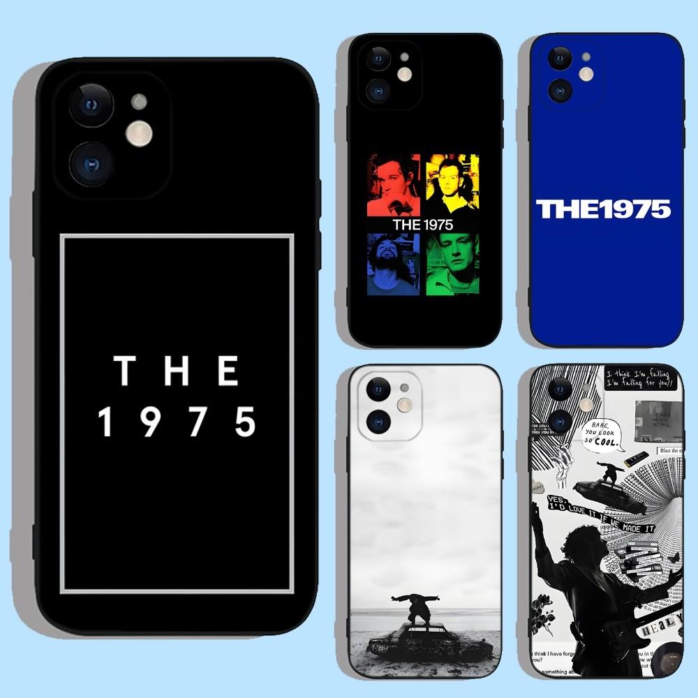 The 1975 Band Rock Phone Case For Apple iPhone 15,14,13,12,11,XS,XR,X,8,7,Pro,Max,Plus,mini Silicone Black Cover