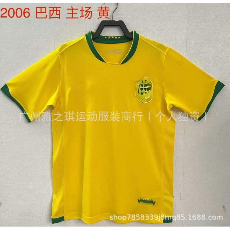 Brazil National Team Football Jerseys Short Sleeve Sports Shirts Men Women Retro Style