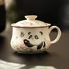Бежевая глазурованная керамическая кружка для чая/кофе для офиса