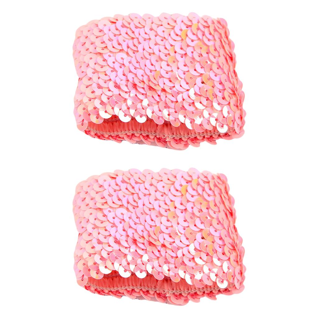 Fashion Sparkling Sequins Cuffs Elastic Arm Sleeves for Women and Girls Various Party Costume Decorative Oversleeves