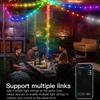 20M RGBIC Светодиодная гирлянда WS2812B Bluetooth USB Музыкальная Сказочный цвет Свет 5V Рождество День Рождения Вечеринка Гирлянда Декор Сказочные огни Дом