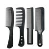 Hairdressing Comb Non-slip User-friendly Carbon Fiber Wide Teeth Lifespan Beauty Anti-fade Long Accessory Nylon Black Comb