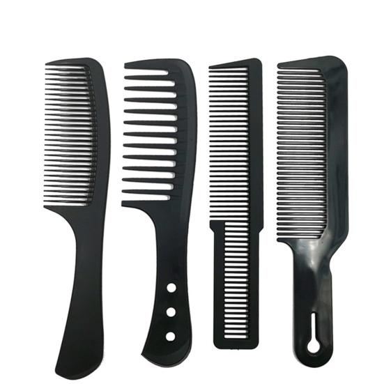 Hairdressing Comb Non-slip User-friendly Carbon Fiber Wide Teeth Lifespan Beauty Anti-fade Long Accessory Nylon Black Comb
