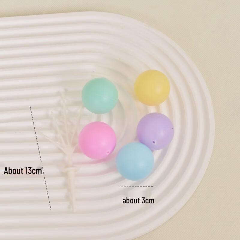 Набор топперов для торта ZISIZ Macaron Bear Balloon