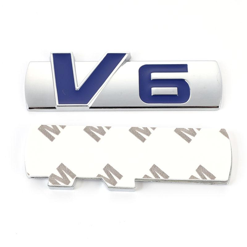 3D Стикер-эмблема Логотип V6 для автомобиля Значок Авто V6 Стайлинг