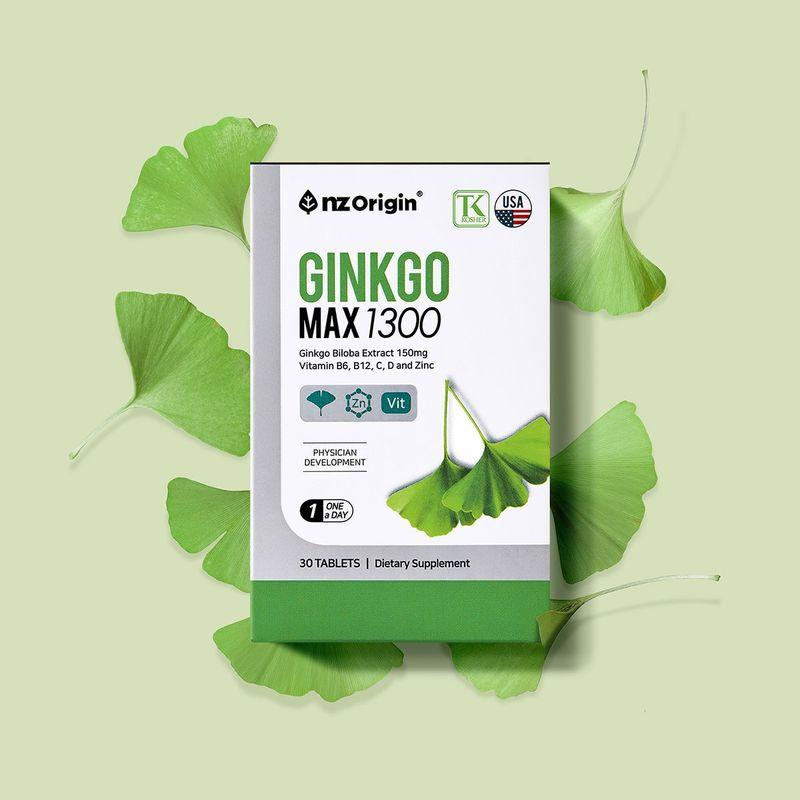 NZ Origin Гинкго Макс 1300 30 капсул x 3