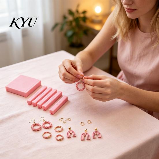 Jewelry Making Accessories Polymer Clay Bead Roller & Snake Maker Tool, 6 Sizes Crafting Tools Strip Hoop for DIY Earring Professional Equipment