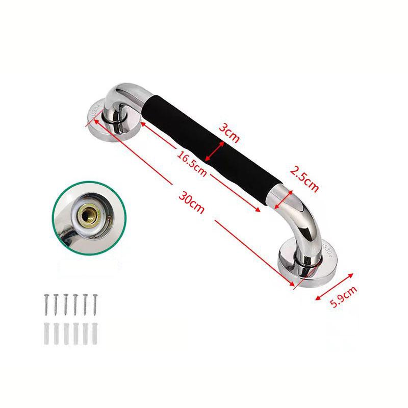 1шт 304 нержавеющая сталь силиконовый поручень для безопасности ванной комнаты пожилых людей и людей с ограниченными возможностями предотвращение падений в туалете