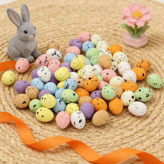 Пенопластовые пасхальные яйца Реалистичные украшения в виде птичьих яиц Разноцветные пенопластовые яйца Сувениры для весенней вечеринки Наполнители для корзин