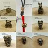 Charms Retro Skull Head Pendant Retro Animal Bear Dog Paracord Bead  EDC Outdoor Tool