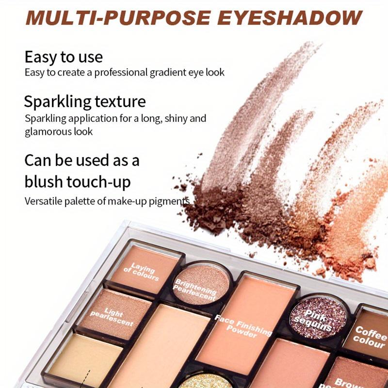 12-цветная комплексная палитра пудр для макияжа, матовая перламутровая пудра цвета земли, румяна, пудра для бровей, палитра теней для век