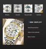 BANGWEI Luxury Golden Watch for Men Fashion Business Waterproof Male Wristwatch Chronograph Moon Phase Quartz Men's Watch