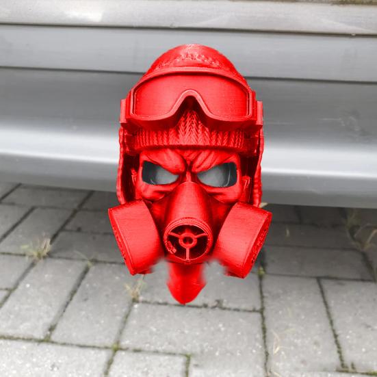 Чехол для прицепа со стальным шлемом и противогазовой маской Чехол для прицепа в форме забавные чехлы для прицепного устройства Аксессуары для буксировщиков и автофургонов