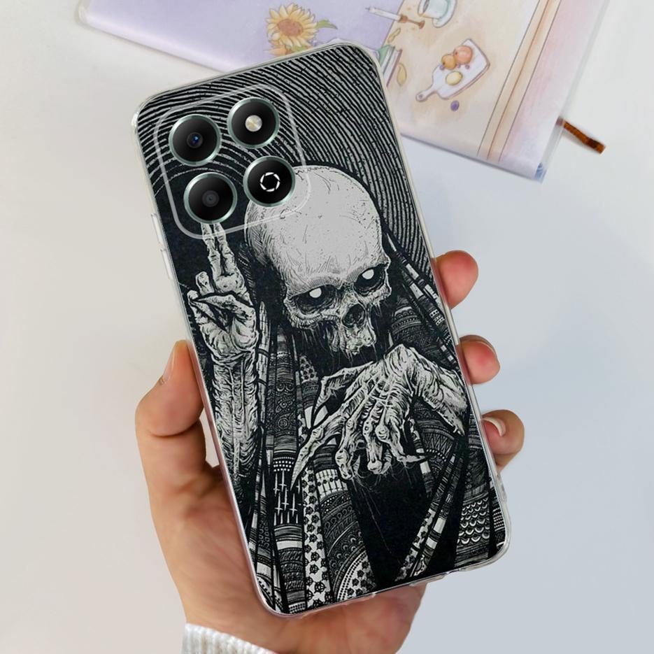 Чехол для Honor X6b JDY-LX1 JDY-LX2 Стильный painted чехол Мягкий силиконовый корпус Для Honor X6b X 6b HonorX6b Чехол для телефона 6.56'' Coque