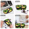 Pencil Case Practical 300D Polyester Full Zipper Closure with Mesh Pocket Removable Divider and Pen Slots for Student Stationery