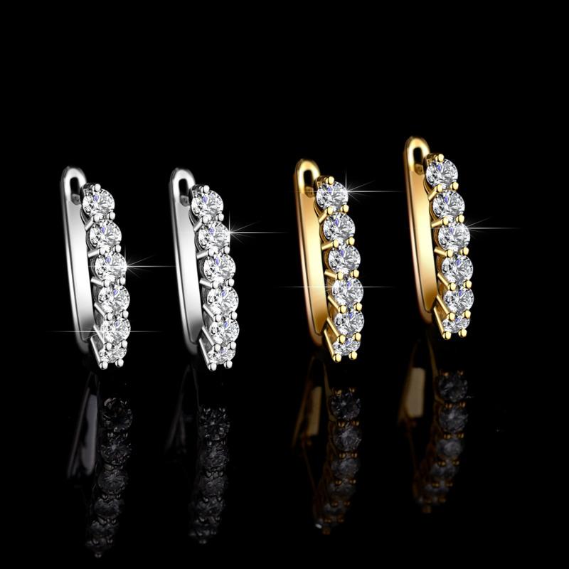 Bague Ringen Женские геометрические серьги из серебра Mosan S925 с бриллиантами, простой модный подарок на День святого Валентина