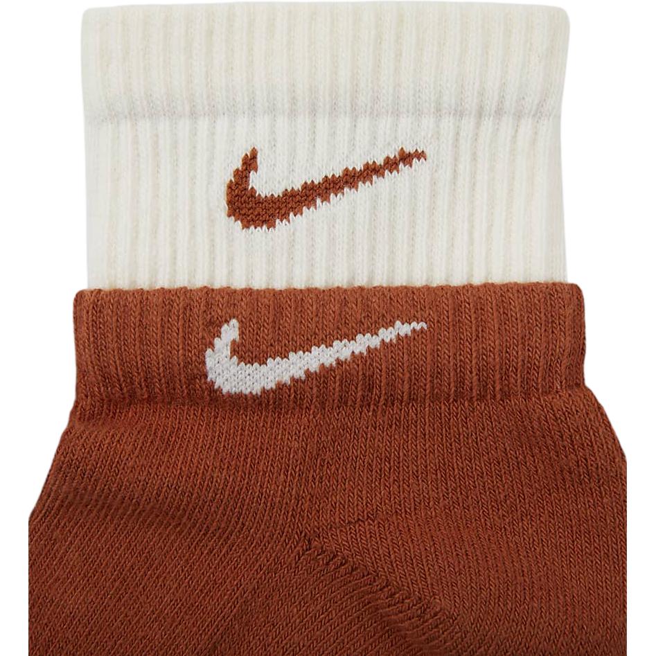 Nike Носки до щиколотки Унисекс 1 пара Темно-рыжевато-коричневый / Темно-рыжевато-коричневый / Белый парус DH4058-201