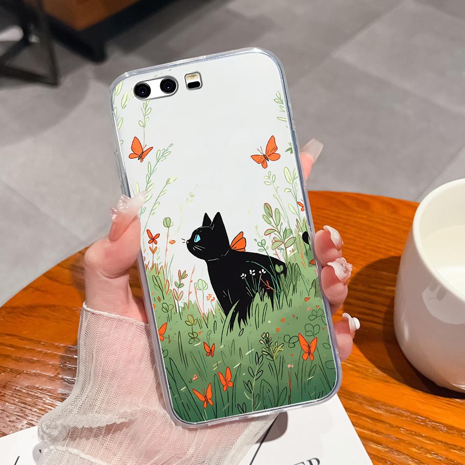 Чехол для телефона Huawei P10 Lite P10 Plus, стиль leisure, узоры, мягкий силикон TPU, прозрачный легкий чехол для Huawei P 10+ Funda