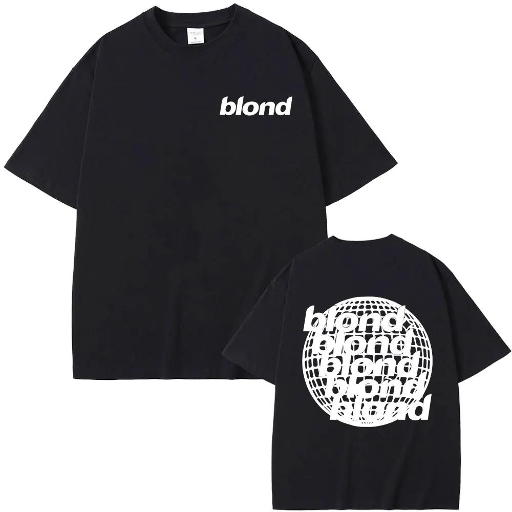 Футболка с принтом Rapper T Shirt Channel Orange Графическая футболка Океан Оверсайз футболки Блондин Хип-Хоп Винтажная футболка Мужская уличная одежда