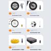 Cordless Electric Tire Inflator 150PSI High Precision Tyre Inflator w/Display & LED Light Bike Tire Pump For Car Motorcycle Ball