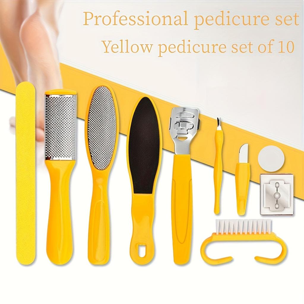 10 Piece Set Of Household Foot Scraper For Removing Dead Skin And Rubbing Foot Plates