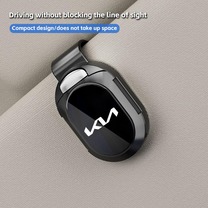 AABFS1 Car Glasses Clip Sunglasses Holder Glasses Creative Car Sun Visor Storage Clip For Kia Rio 3 4 K2 K3 X-Line Car Accessories