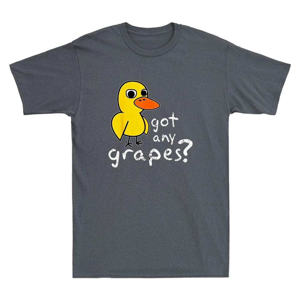 Got Any Grapes Funny Duck Cartoon Meme Quote Vintage Unisexs Short Sleeve TShirt