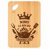 Planche à découper / Plateau apéro - PLANETEE - Nino Roi du Barbecue - Bambou - 30x20x1 cm - Trou 24 mm