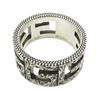 Gucci Square G Logo Letter 925 Silver Ring Women ring 551918J8400081113