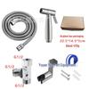 Stainless Steel Toilet Spray Gun Set with Pressurized Flush and Diverter
