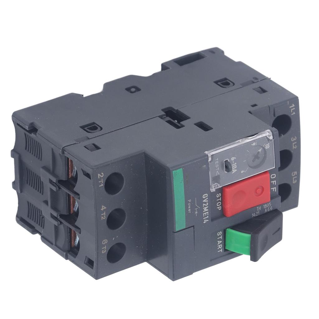 Автоматический выключатель двигателя Защита от перегрузки Термомагнитный ручной пускатель двигателя Кнопка для монтажа на рейку