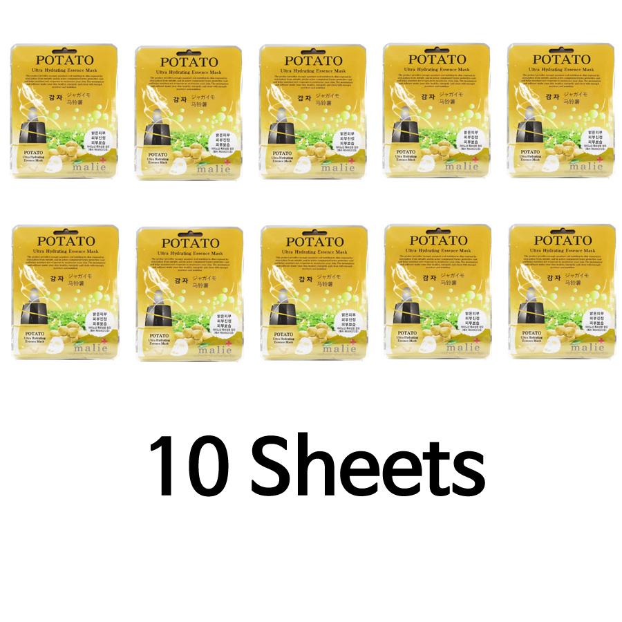 Face Mask Sheet Potato Essence Mask Skin Care (10 Sheets and 2 Options) Korean Cosmetics