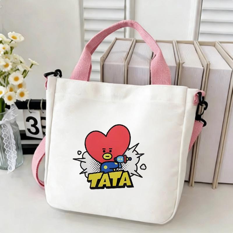 Korean Boy Group Canvas Shoulder Bag - Best Seller Student Handbag