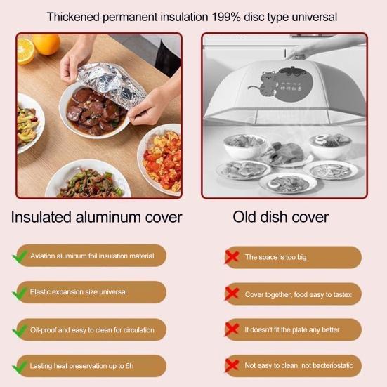 10/100Pcs Aluminum Foil Film Insulation Food Covers Heat Resistant BPA Free Kitchen