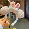 Новая корейская версия повязки на голову с плюшевыми кроличьими ушками от Ся Чунь милая и забавная, аксессуар для волос - повязка на голову «Парк развлечений Микки»