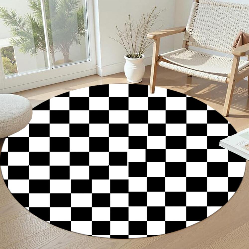 Round Floor Rug Suitable for Entryway Decorate room Playrooms Dining Room Antislip Round Carpet Anime Office Decor Best for Christmas