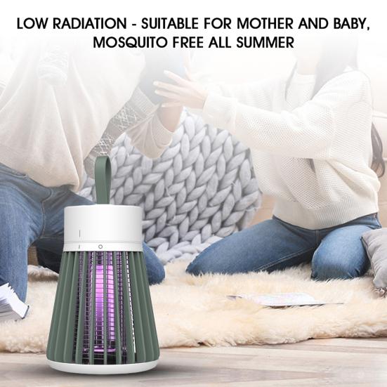 Лампа для уничтожения комаров Электрическое устройство для уничтожения насекомых 6 часов работы от батареи USB-зарядка Палатка для кемпинга Ловушка для уничтожения мух