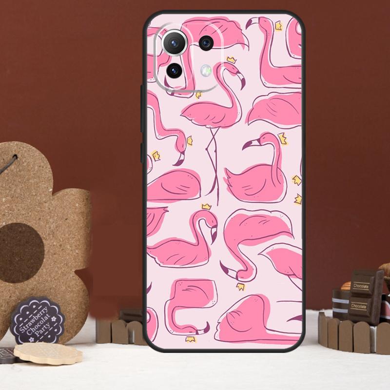 Pink Red Flamingo Case For Xiaomi 15 Ultra 14 15T 13T 14T 17 Pro Max POCO F8 Ultra X7 X5 X6 F5 F6 F7 Pro Cover