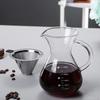 ZISIZ Glass Pour Over Coffee Pot with Filter